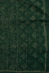 Handcrafted Ajrakh and Bandhani Chanderi Saree