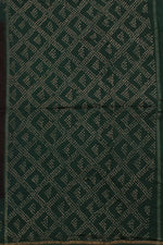 Handcrafted Ajrakh and Bandhani Chanderi Saree-Rutambhara-RUTAMBHARA