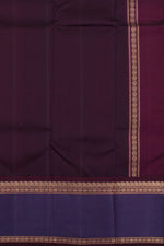 Eevara Aqua Blue Purple Kancheevaram Heirloom Silk Saree-Rutambhara-Green-RUTAMBHARA