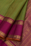Eevara Green Magenta Kancheevaram Heirloom Silk Saree