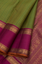 Eevara Green Magenta Kancheevaram Heirloom Silk Saree-Rutambhara-Green-RUTAMBHARA