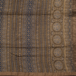Ajrakh Printed Modal Cotton Saree-Rutambhara-RUTAMBHARA