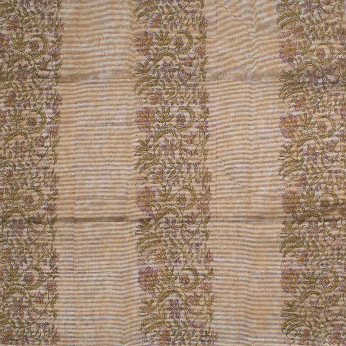 Hand Block Printed Chanderi Silk Cotton Saree