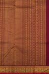 Eevara Burgundy Maroon Kancheevaram Heirloom Silk Saree