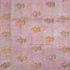 Purple Hand Block Printed Chanderi Silk Cotton Saree