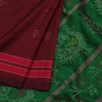 Handwoven Tangaliya Silk Cotton Saree-Rutambhara-RUTAMBHARA