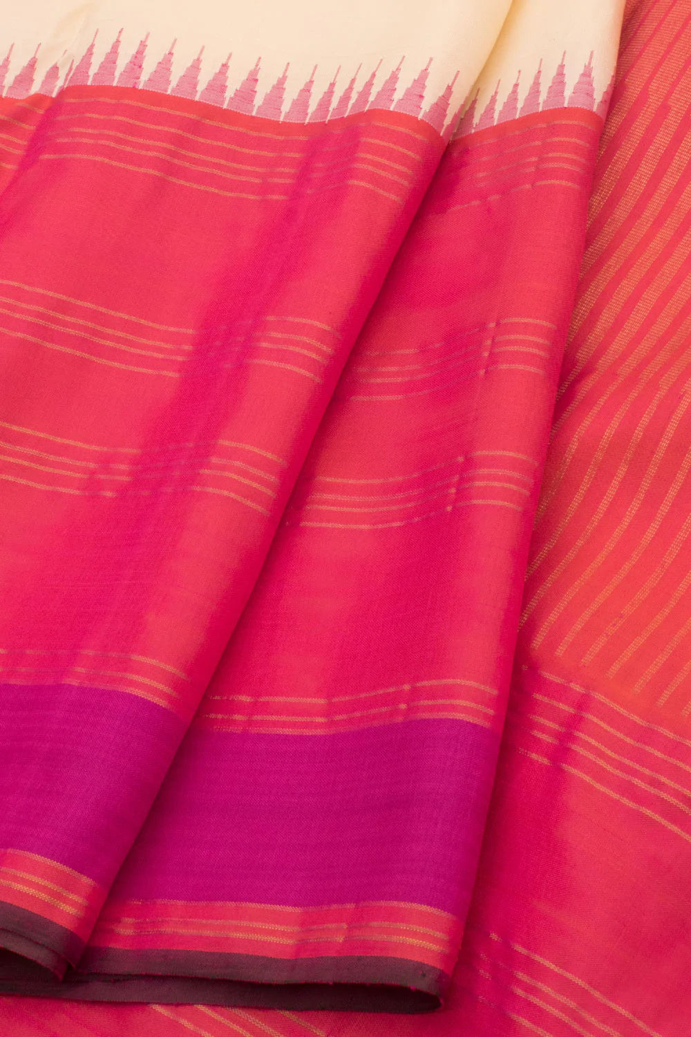 Pure Zari Korvai Kanjivaram Silk Saree