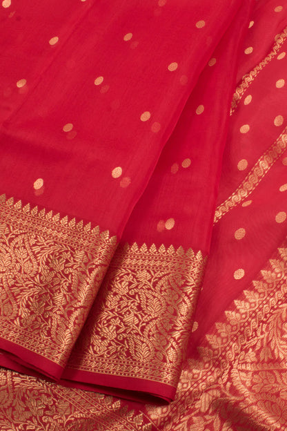 Handloom Chanderi Organza Saree-Rutambhara-RUTAMBHARA