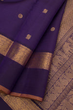 Royal Blue Kanjivaram Silk Saree-Rutambhara-RUTAMBHARA