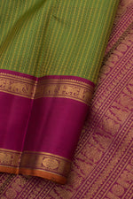 Eevara Green Magenta Kancheevaram Heirloom Silk Saree-Rutambhara-Green-RUTAMBHARA