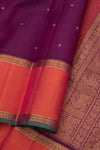 Eevara Royal Purple Kancheevaram Heirloom Silk Saree