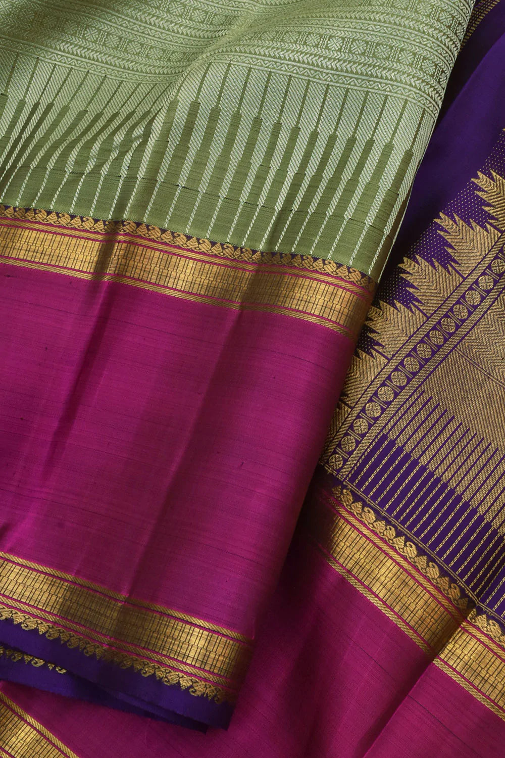 Pure Zari Jacquard Kanjivaram Silk Saree