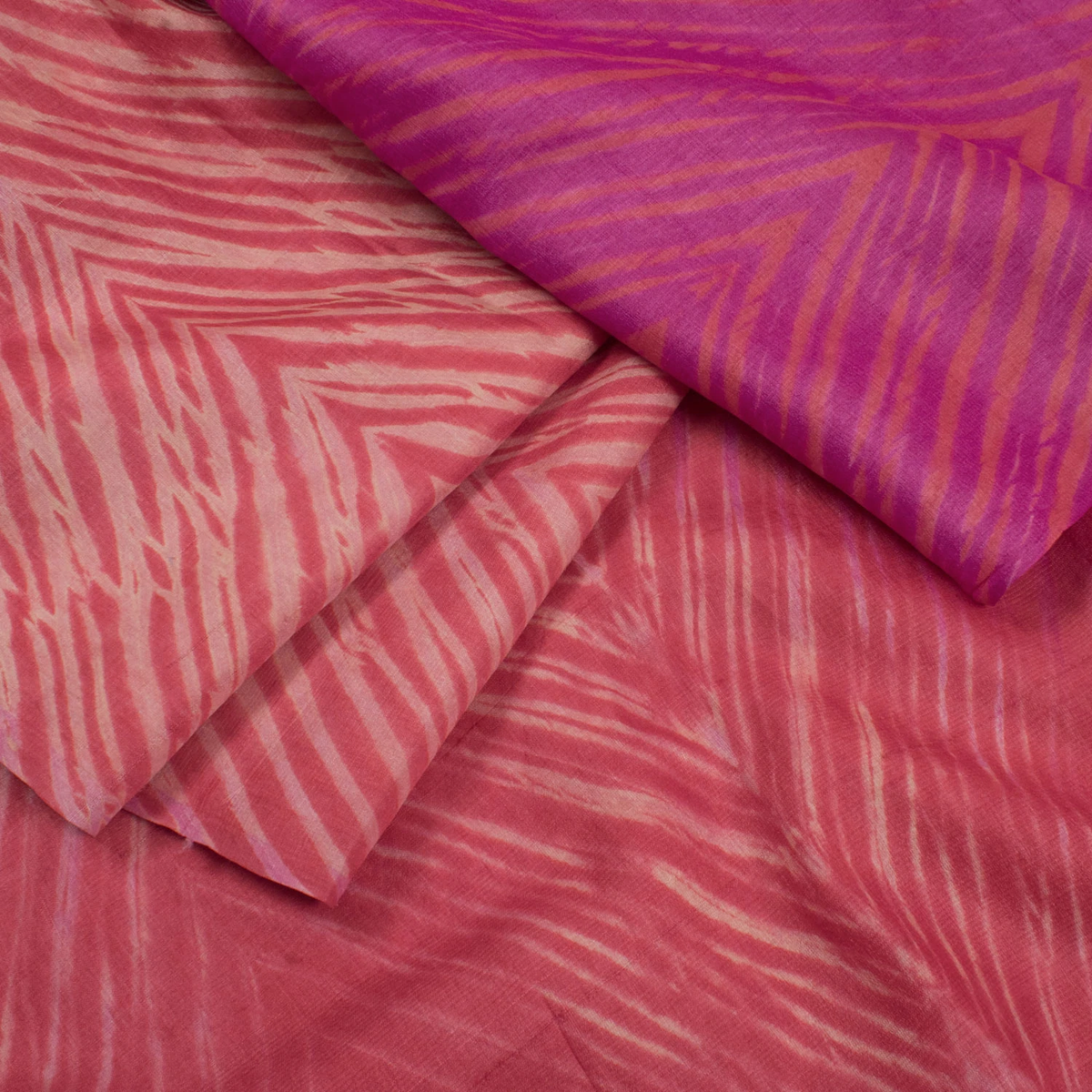 Shibori Ombre Dyed Tussar Silk Saree