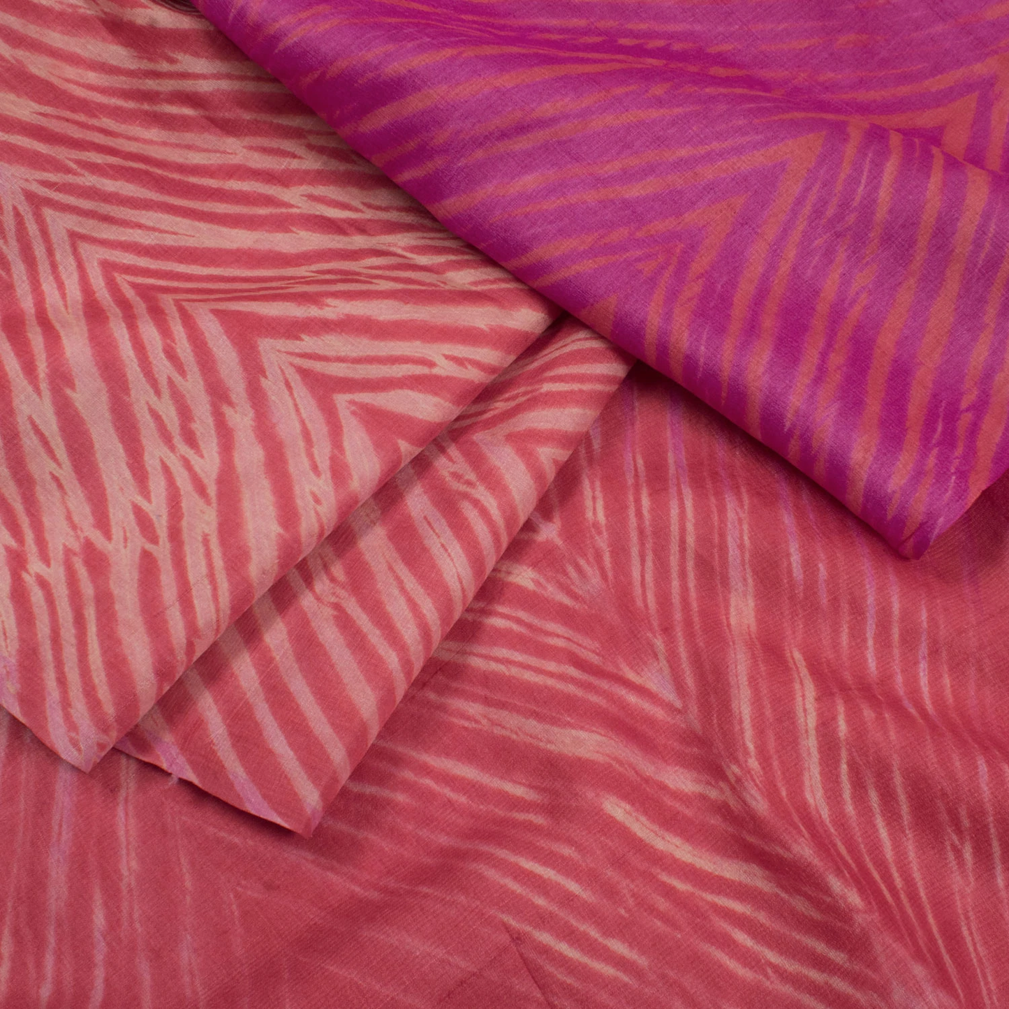 Shibori Ombre Dyed Tussar Silk Saree