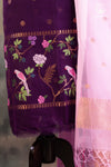 Doria Suit Set with Bird & Floral Embroidery