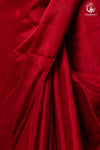 Swarvi - Metallic Rouge Handwoven Chanderi Tissue Saree