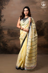 Pastel Yellow Jamdani Handloom Cotton Saree