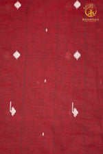 Keesha - Silent Bloom an Essential Jamdani in Crimson - 2.5 Metre