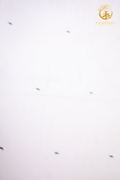 KEESHA - Essential Handloom White Jamdani Kurta Fabric