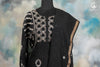 Elegant Hand-Embroidered Lucknowi Suit in Classic Black