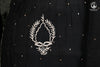 Elegant Hand-Embroidered Lucknowi Suit in Classic Black