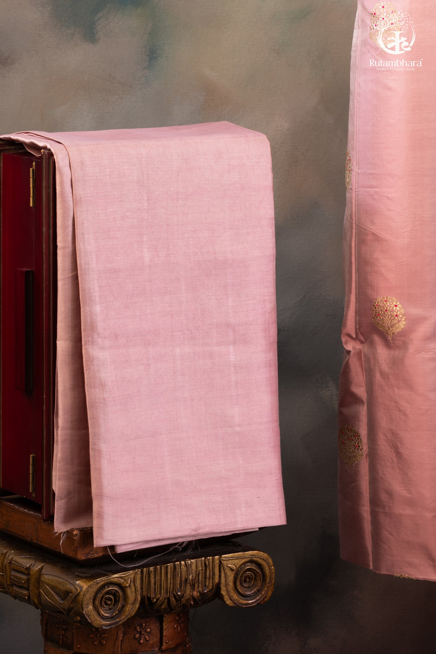 Noushk - Meenakari Buta Handwoven Pure Katan Silk Banarasi Suit