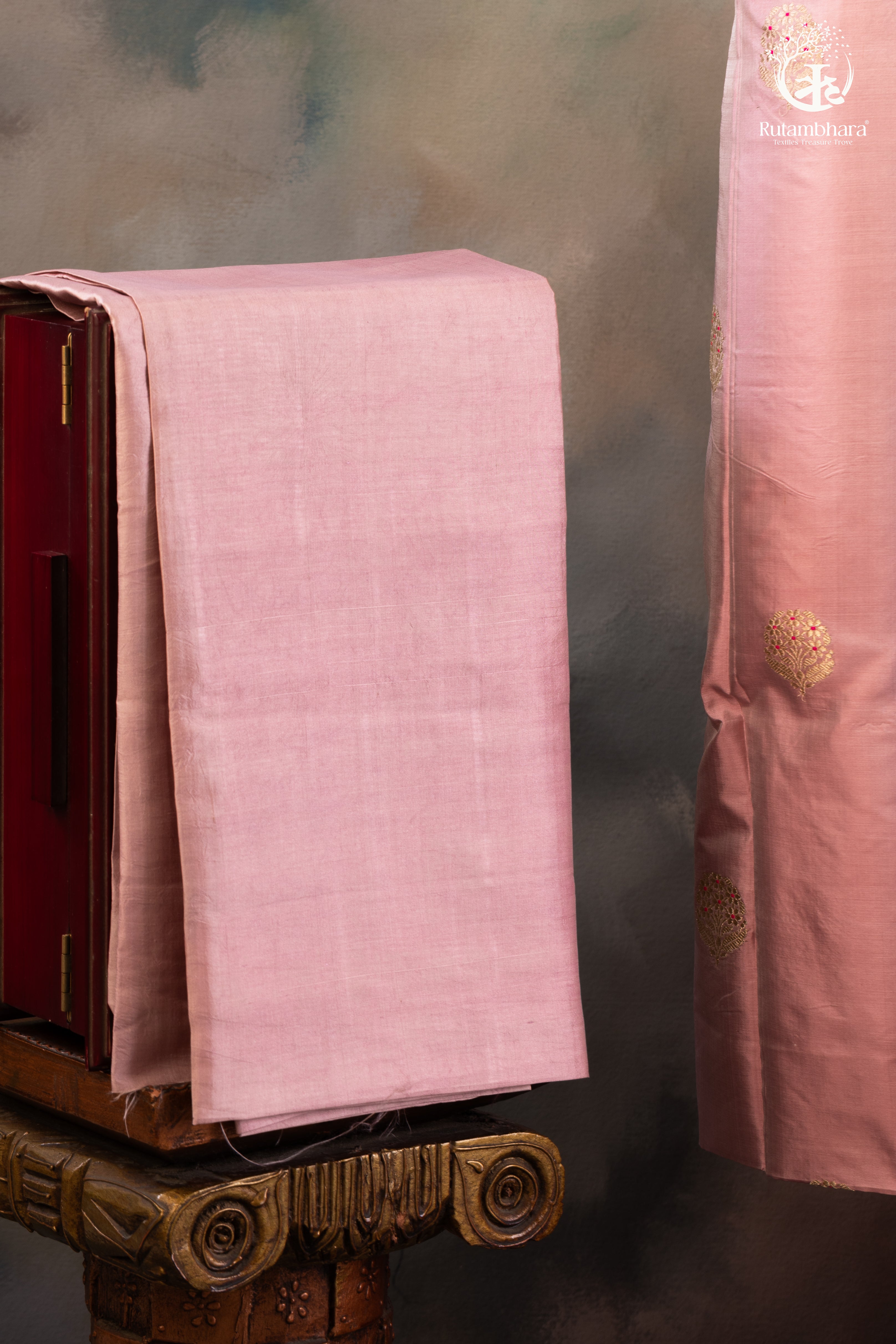 Noushk - Meenakari Buta Handwoven Pure Katan Silk Banarasi Suit