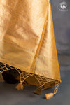 Noushk - Mustard and Sage Green Gold Buta Handwoven Pure Katan Silk Banarasi Suit