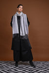 Eiraa - Handwoven Monochrome stole with broad plain border elegantly woven with silk and cotton yarns.