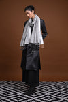Eiraa - Handwoven Monochrome stoles elegantly woven with silk and cotton yarn