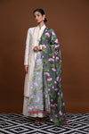 Pichwai Printed Tussar Linen Dupatta