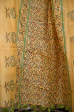 Hand Block Printed Chanderi Dupatta-Rutambhara-RUTAMBHARA