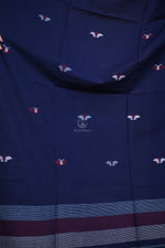 Handwoven Jamdani Cotton Dupatta-Rutambhara-RUTAMBHARA