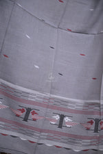 Handwoven Jamdani Cotton Dupatta-Rutambhara-RUTAMBHARA