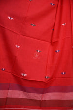 Handwoven Jamdani Cotton Dupatta-Rutambhara-RUTAMBHARA