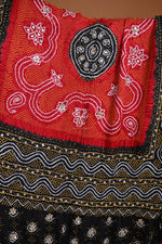 Handcrafted Bandhani Gajji Silk Dupatta-Rutambhara-RUTAMBHARA