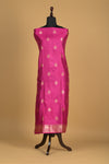 Noushk - Magenta Handwoven Pure Katan Silk Banarasi Full Suit