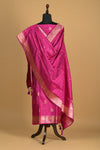 Noushk - Magenta Handwoven Pure Katan Silk Banarasi Full Suit