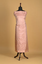 Noushk - Pastel Onion Pink Handwoven Pure Katan Silk Banarasi Full Suit-Rutambhara-RUTAMBHARA