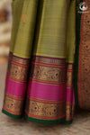Eevara Pista Green Kancheevaram Heirloom Silk Saree