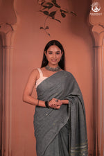 JESAAL - Timeless Charm In Handwoven Kutchhi Weave Tussar Cotton Saree