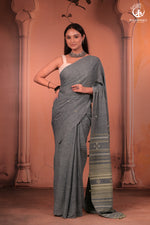 JESAAL - Timeless Charm In Handwoven Kutchhi Weave Tussar Cotton Saree