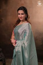 Timeless Elegance Chanderi Tissue in Saree Length - 4-ply Weave-RUTAMBHARA-RUTAMBHARA