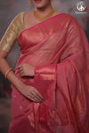 Narmaa - Pink Tissue With Zari Meena Butas Silk Cotton Saree