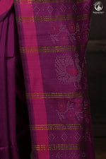 Nuktaa - Pink Magenta Exquisite Handwoven Tangaliya Saree With Pink Selvedge And Elaborate Pallu-Rutambhara-RUTAMBHARA