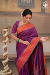 Eevara Royal Purple Kancheevaram Heirloom Silk Saree