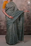 Dhanak - Grey Leheriya Saree In Tussar Silk