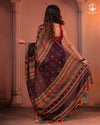 JESAAL - Threads of Tradition – Purple Kutchi Cotton Eari Silk Saree