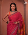 JESAAL - Statement Tussar Cotton Saree with Multicolour Kutchi Border