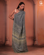 JESAAL - Timeless Charm In Handwoven Kutchhi Weave Tussar Cotton Saree
